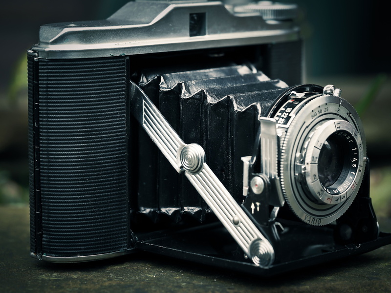 modern, camera, retro Styled, obsolete, Camera, retro look, equipment, classic, 4K, machinery, agfa isolette, photography, silver colored, Photo Camera