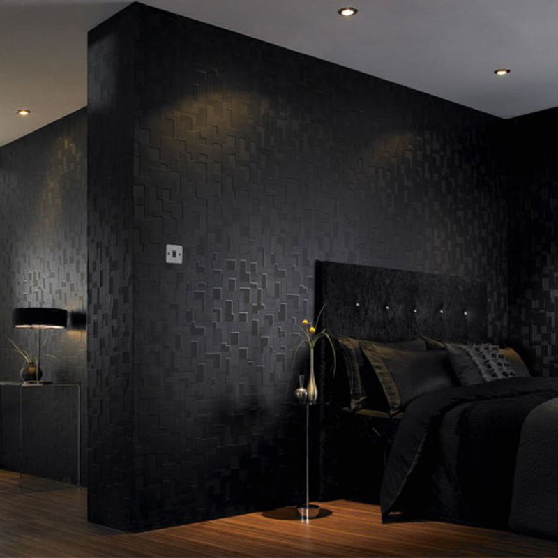 lights, switch, modern, house, yellow flower, black wall, yellow, 480P, flower, pillow, black, wall, bed