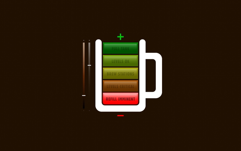 coffee, low Battery, battery, minimalism, Simple Background, 1080P, glass, digital art
