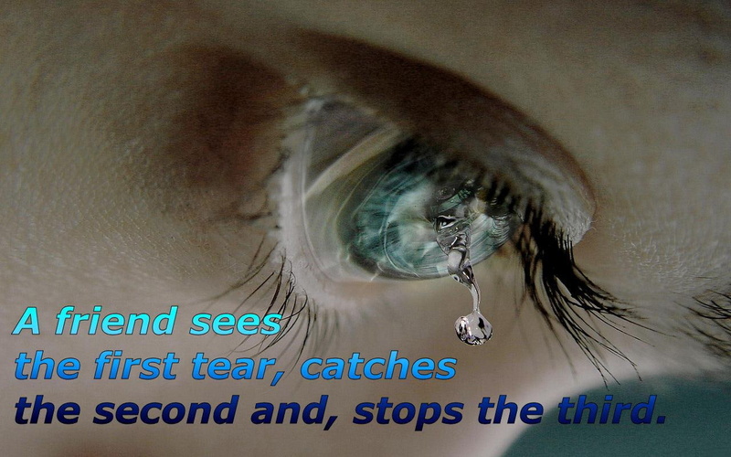 tear, quotes, friend, tearful, eyes, 720P, friendship