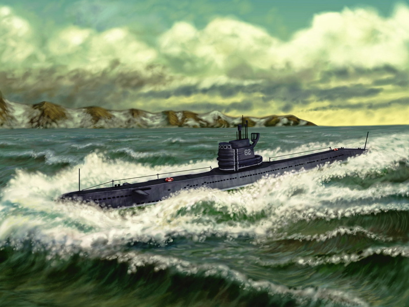 travel, Navy, waterfront, the project, 1080P, wave, no people, mode of transportation, submarine, boats., sea, electric, speed, wave pattern, diesel, motion
