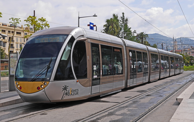 modern, public transportation, grid expansion, mode of transportation, catenary, travel, futuristic, brown, built structure, côte d  azur, cable car, sky