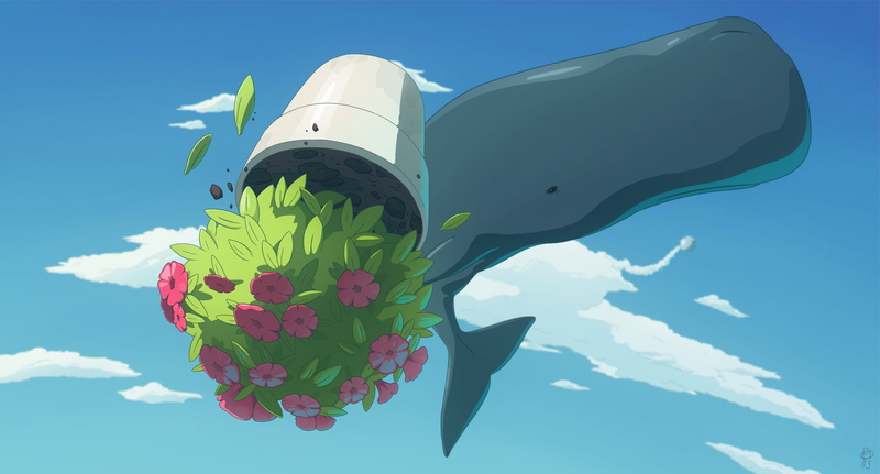 5K, Sperm Whale, The Hitchhikers Guide to the Galaxy, petunias