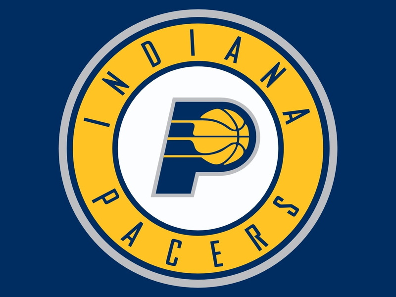 Indiana Pacers, circle, clock face, 720P, black color, information sign, shape, NBA, symbol, single object, number, sports, yellow, communication, basketball