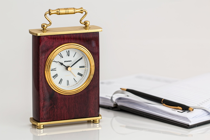 small, ornate, carriage clock, pocket watch, business, hours, roman numeral, fountain pen, retro styled, minute hand, appointment, accuracy, single object