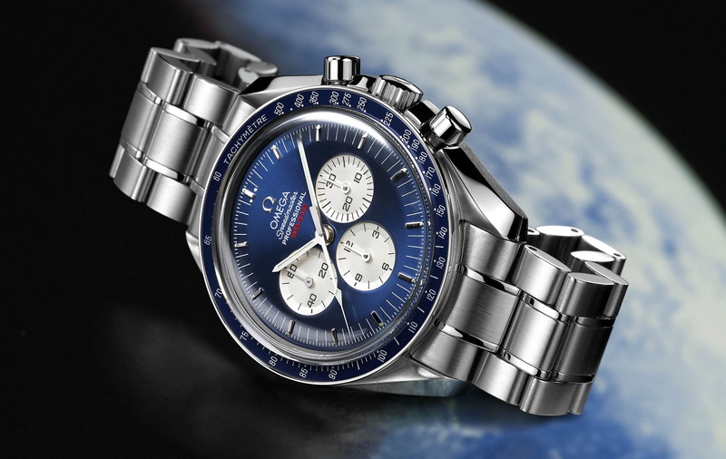 countdown, OMEGA, luxury, metal, bracelet, blue, silver colored, 1080P, colored, stopwatch, 1965-2005, personal accessory, speedmaster Professional, number