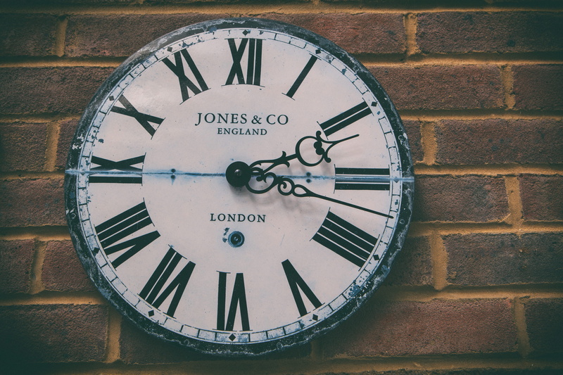 roman, roman numeral, brick wall, style, architecture, old, built structure, antique, wall clock, retro Styled, window, background, time, Image, geometric shape