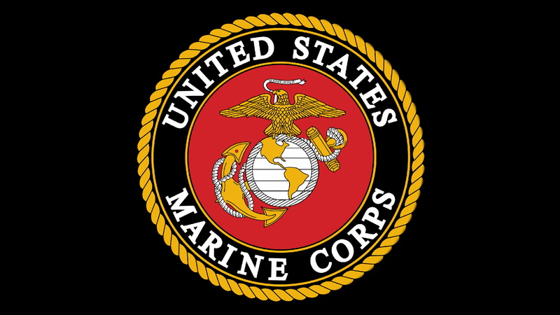 corps, state, marine, united, Emblem, 8K, Logo, 4K, 8K, United States Marine Corps