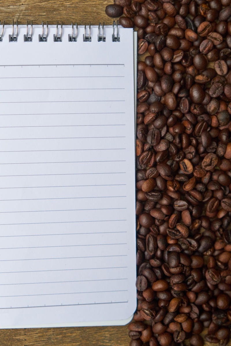 kitchen, backgrounds, seed, white color, work, wood, book, the work, freshness, article, espresso, restaurant, take notes, coffee, drink, white, food photo