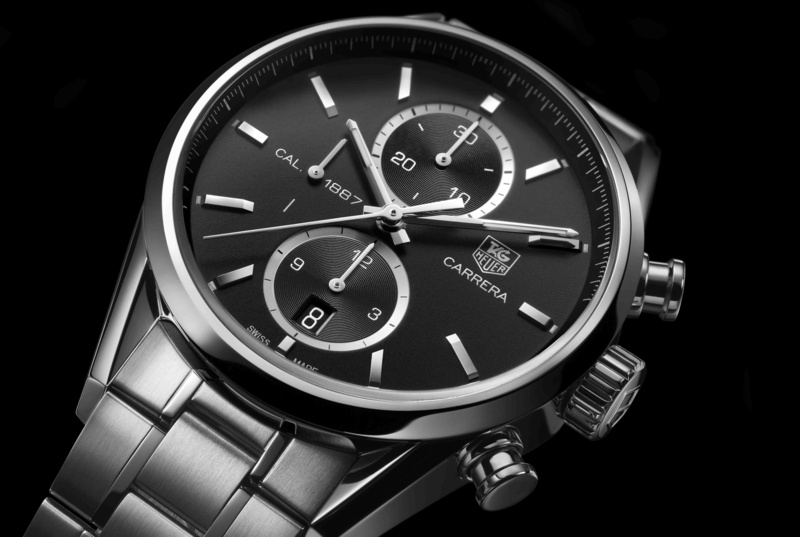 chronograph, silver, 1887, TAG, CARRERA, 5K, round, link, Heuer, Watch, colored, bracelet