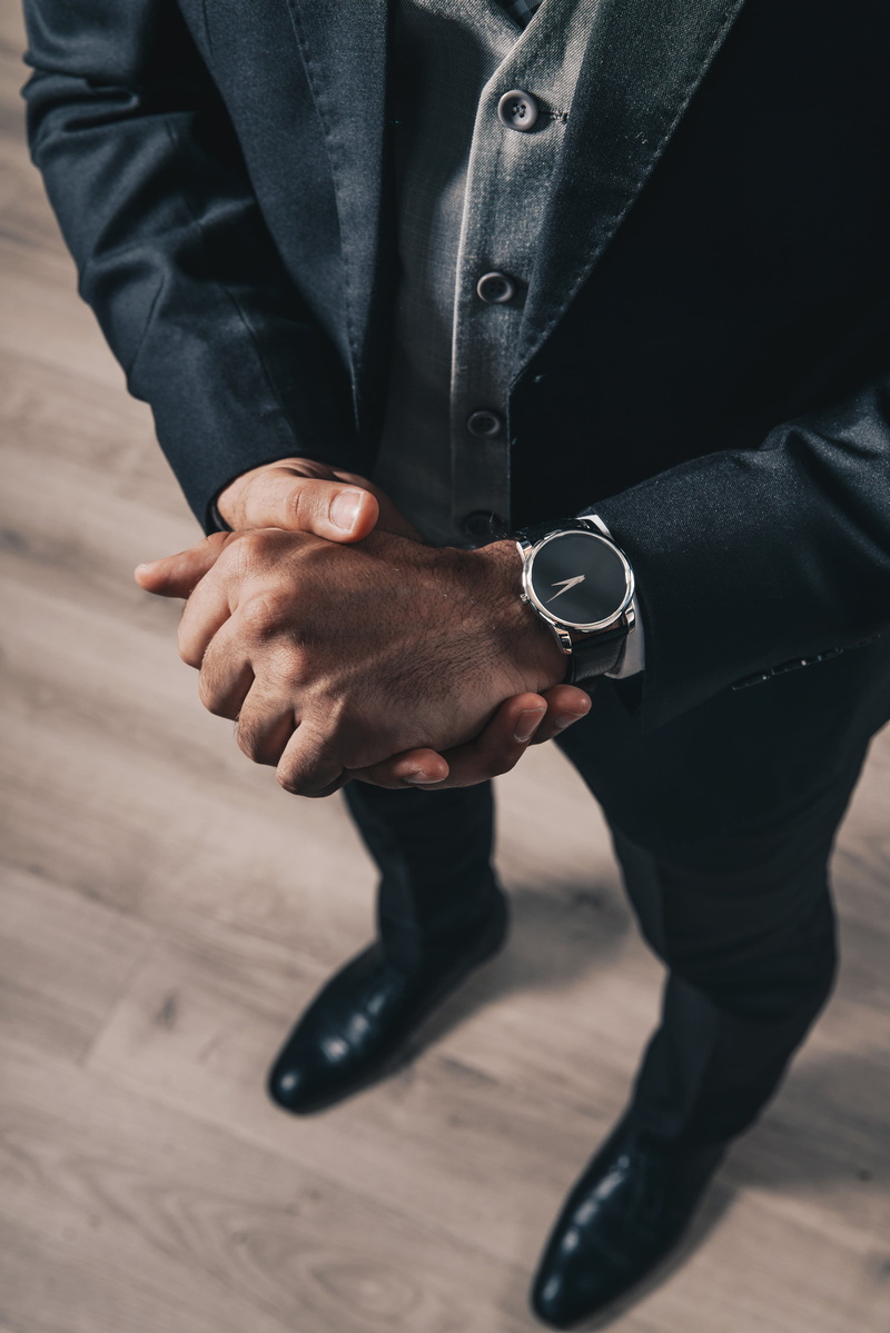 men, grey, human body part, photo, front view, high angle view, Suits, amp, businessman, black, adult, Watch, well-dressed, mens, Fashion, formalwear, wristwatch