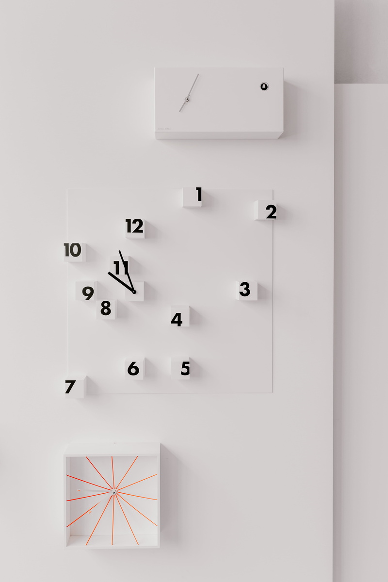 built structure, simple, minimalist, clean, wall - building feature, wall, abstract, flooring, clock, hours, clocks, shape, creativity, concept, modern