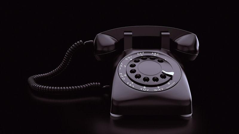 cut out, no people, retro, 4K, copy space, indoors, phone, telephone receiver, nostalgia, technology, retro styled, phone cord, telephone, close-up, studio shot