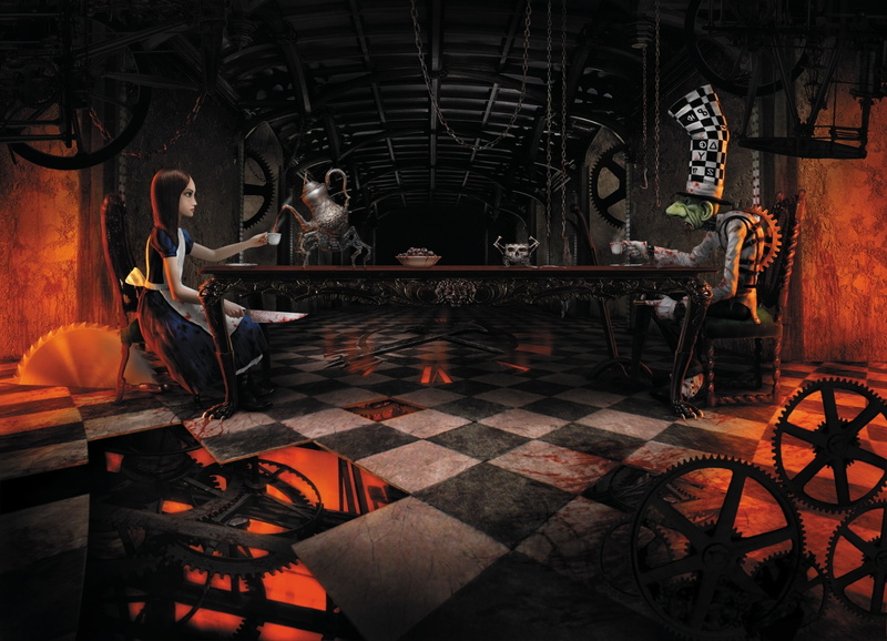 lighting equipment, group, graffiti, Hatter, Mad tea party, belief, The dial, religion, built structure, absence, indoors, Alice, building, Mad Hatter