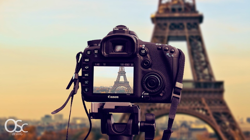 tripod, filming, black, close-up, digital camera, technology, architecture, Eiffel Tower, activity, sky, photography themes, dslr, tourism, antique, Canon
