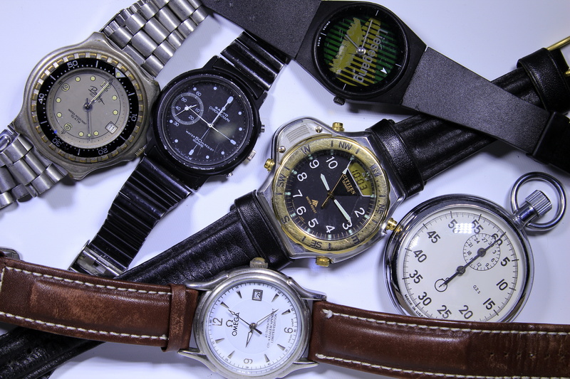 metal, pocket watch, black color, table, number, color, time indicating, no people, instrument of time, time indication, watch, accuracy, Wrist Watch, wristwatch