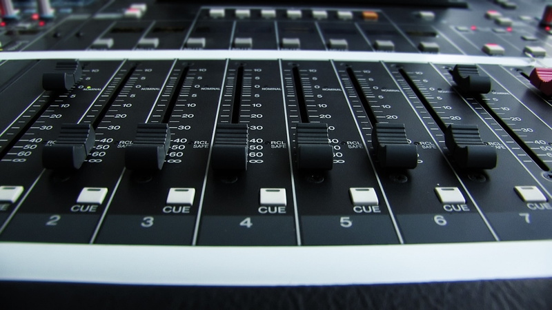 studio, close-up, amplifiers, arts culture and entertainment, mixing, equipment, recording studio, control, no people, music, panels, machine, indoors