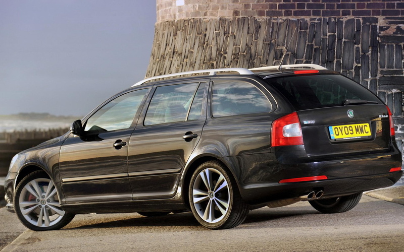 wagon, skoda, station, 1080P, skoda octavia, 1920x1200, black, cars, octavia