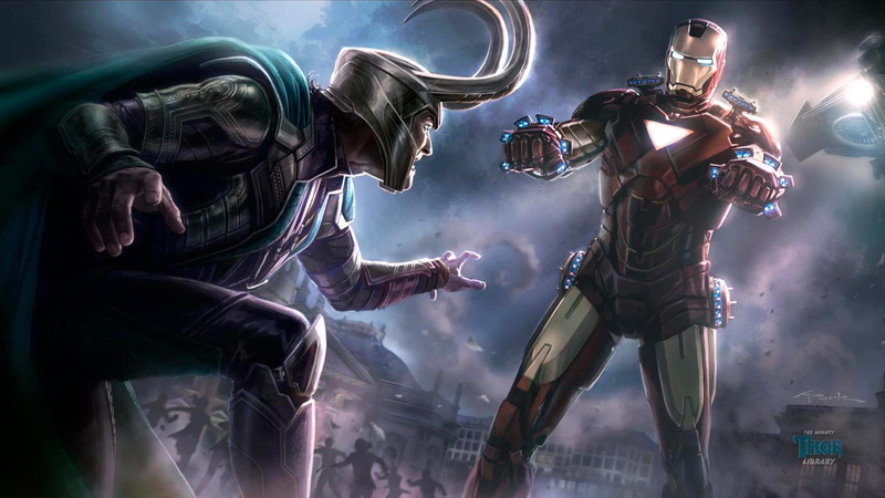 iron, drawing, avengers, movies, loki, man, 1080P, hd