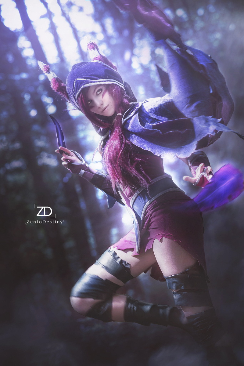 Xayah (League of Legends), 1080P, adult, nature, outdoors, relaxation, beauty, adolescence, activity, positive emotion, fantasy girl, cosplay, sport, teenage girls