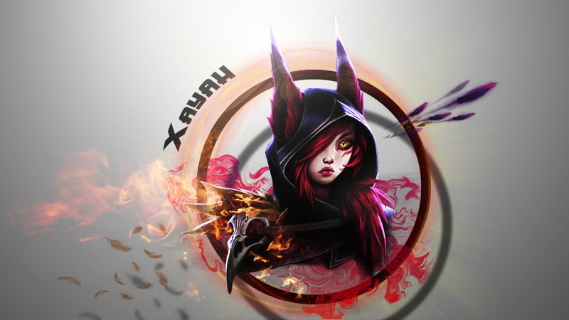 720P, dyed hair summoners rift hextech bow and arrow hoods abstract advertisements circle skull colored smoke xayah league of legends
