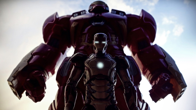 1080P, Hulkbuster, outdoors, suit of armor, Iron Man, protection, cloud - sky, security, aggression, day, gun, clothing, armed forces, war, people, weapon
