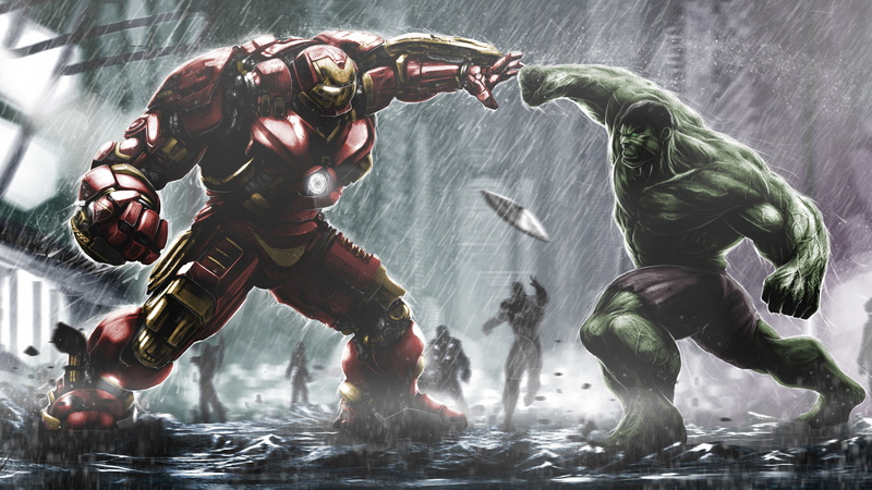 Hulk, Marvel Comics, 4K, Hulkbuster