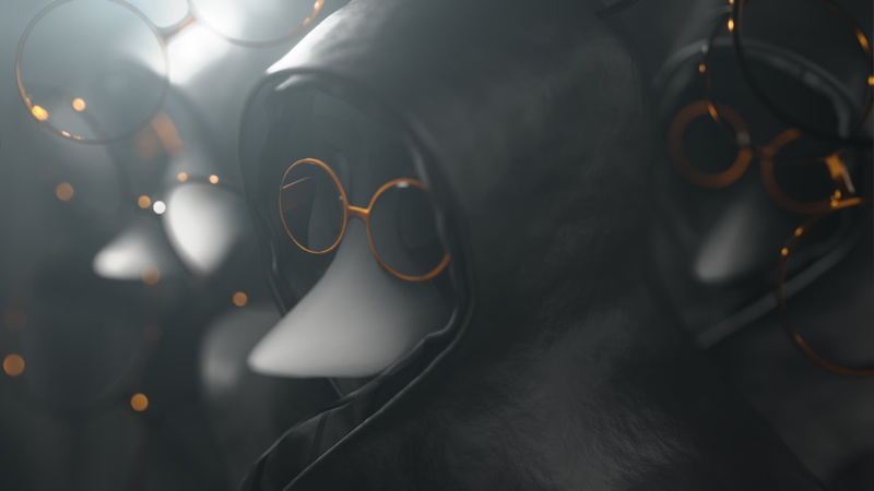 Doctor, Men, Black Plague, Dark, 2K, Blender 3D