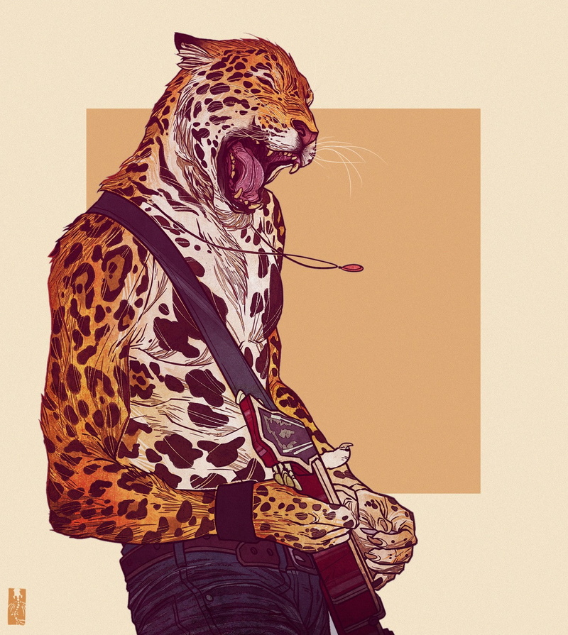 kim nguyen zarnala character design animals exotic anthros, 720P