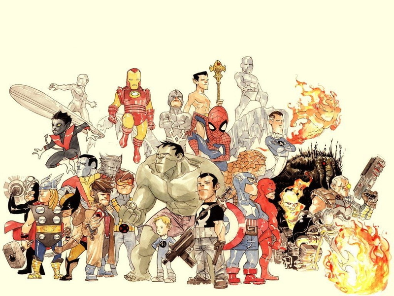 hd, wolverine, ice, iron, character, art, comics, Hulk (comic character), rider, thor, daredevil, 480P, comic, hulk, ghost, abstract, fan, man, xmen, spiderman