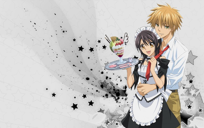 young women, shirt, illustration, women, young adult, dress, character, fashion, lifestyles, Maid Sama!, adult, wall - building feature, beautiful woman