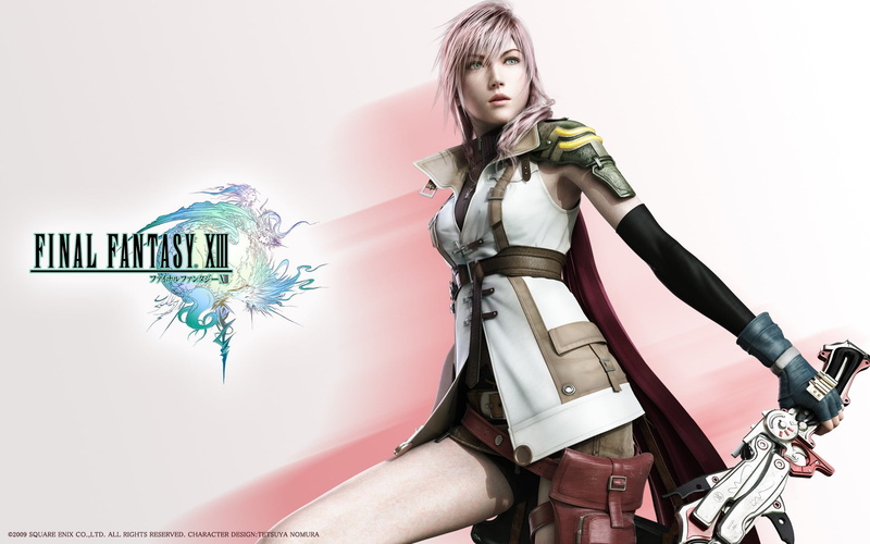 women, portrait, adult, long hair, Final Fantasy XIII, three quarter length, sword, representation, standing, Claire Farron, lifestyles, holding, art and craft
