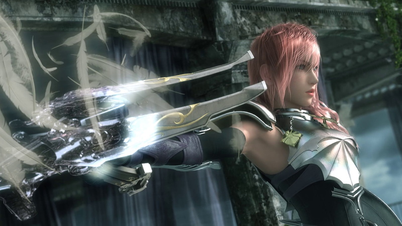 young women, real people, built structure, Final Fantasy XIII, hairstyle, architecture, casual clothing, video games, contemplation, young adult, one person