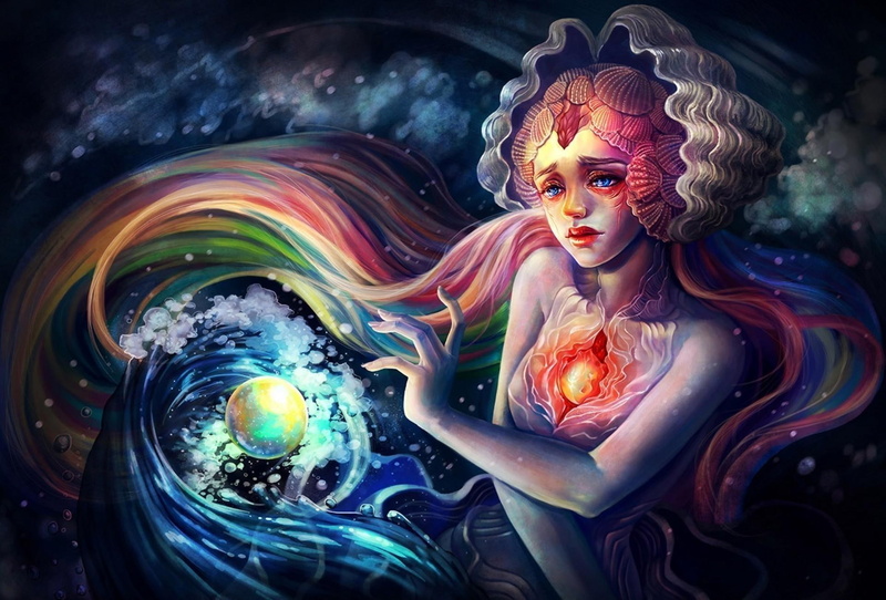 1080P, people, rainbow, beautiful, girl, animation, magic, entertainment, hair, other, illustration, 3d and abstract, fantasy, ball, photography