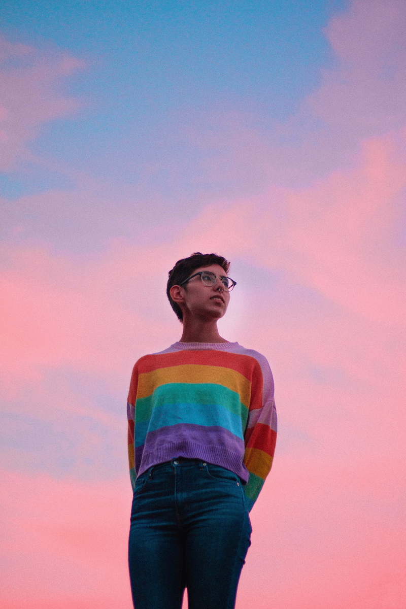cloud, sky, outdoors, 5K, fashion, beauty, young Adult, summer, looking, glass, enjoyment, style, pink, sunset, woman, sunglasses, pink Color, people