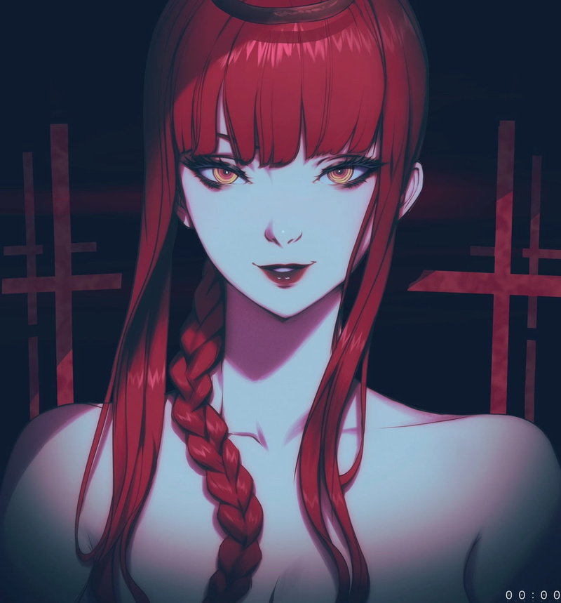 Chainsaw Man, Makima (Chainsaw Man), red eyes, artwork, anime girls, 720P, digital art