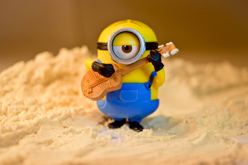 humor, land, yellow, one person, children, childhood, mini, full length, guitar, adult, men, shallow, sand, nature, toy, focus, 5K, child, holding, photography