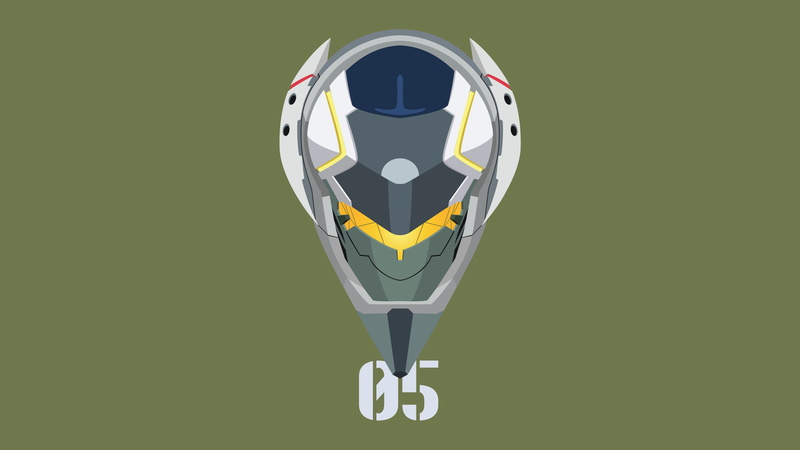 mech, 4K, EVA Unit 05, minimalism, Neon Genesis Evangelion