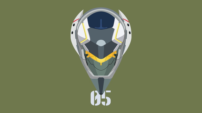 Neon Genesis Evangelion, minimalism, 4K, mech, EVA Unit 05