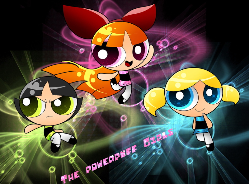 girls, powerpuff, carttoon, 2K, family