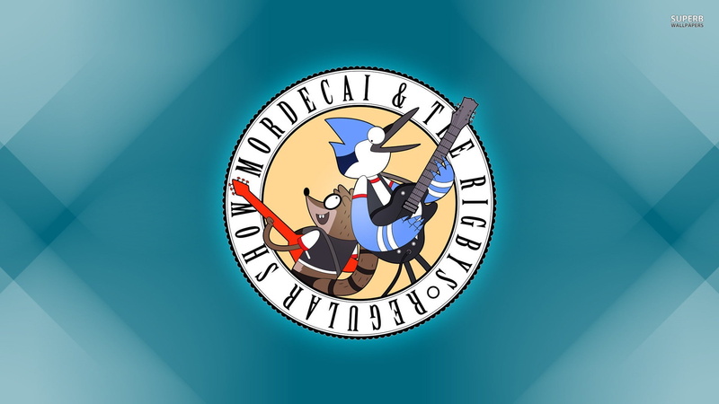 women, Regular Show, men, males, wall - building feature, Mordecai and Rigby, shape, mid adult, shadow, circle, guitar, females, built structure, standing