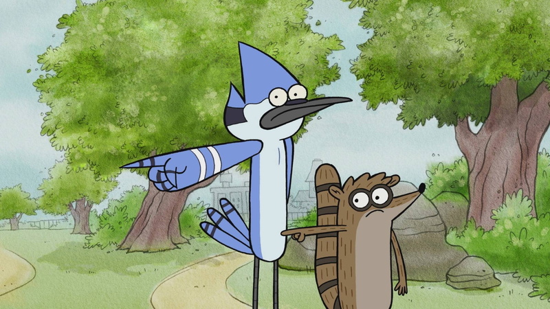 paint, no people, music, regular show mordecai and rigby, art and craft, graffiti, mural, animal representation, outdoors, 1080P, animal, water, green color