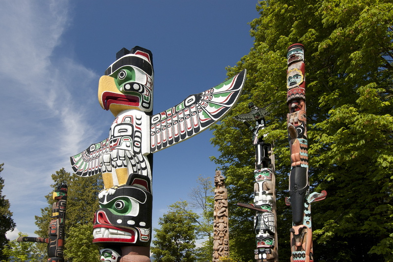 colors, totem, poles, 2K