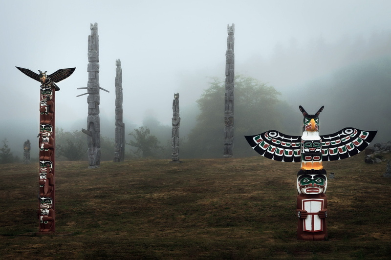 1080P, Alert Bay, Totem poles, Cormorant Island