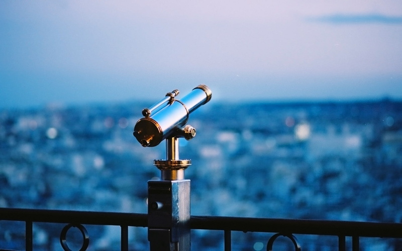 binoculars, 1080P, telescope, city, night, depth of field, evening