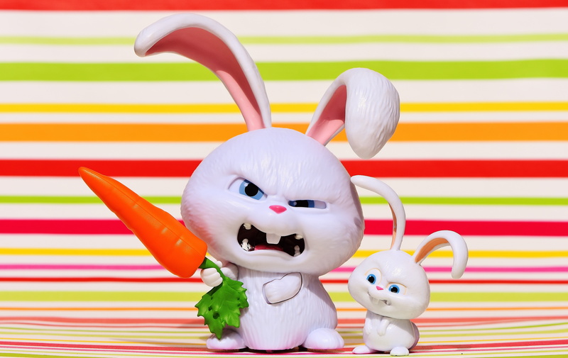 easter egg, no people, easter bunny, indoors, children, fun, art and craft, snowball, life, striped, animal themes, 5K, multi colored, hare, figurines