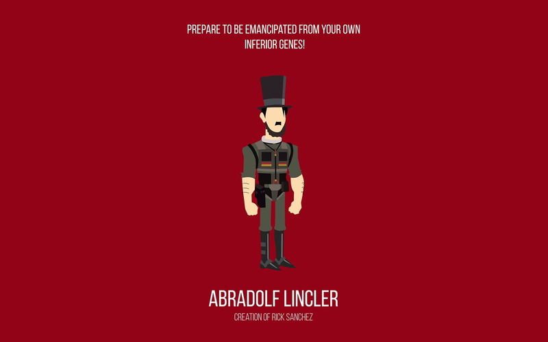 sign, lincler, security, backgrounds, male likeness, western script, human body part, business, red, connection, men, insignia, Rick and Morty, characters