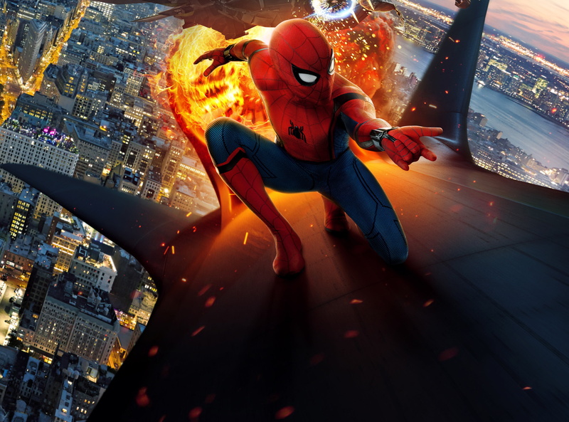 peter parker, new york city, spider man, tom holland, film, spider man: homecoming, 2K