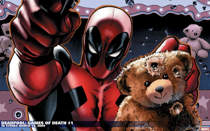 bears, wade, wilson, art, comics, 720P, deadpool, TEDDY BEARS, marvel, animals, Marvel Comics, teddy, Deadpool Wade Wilson, hd