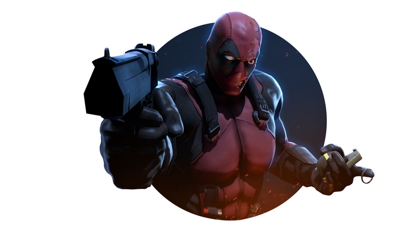 deadpool, Marvel Comics, killer, gun, 4K, mercenary, Wade Winston Wilson, pomegranate, mask, Wade Wilson, villain